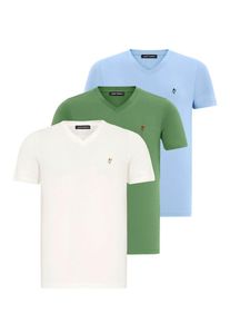 Jacey Quinn Shirt Herren bunt Größe L Unifarben