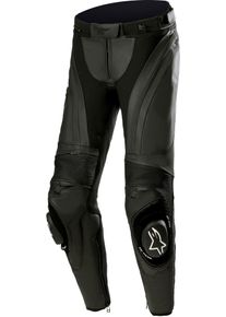 Alpinestars Stella Missile V3, leather pants women , color: Black/Black , size: 50