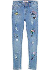 bonprix Blugi skinny de fete albastru 152