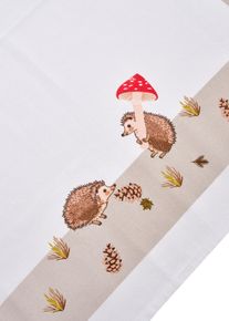 Tovaglia in cotone biologico con ricci stampati - Bianco - Taglia 80x80 cm - bonprix