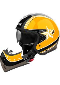 Airoh J 110 Command, modular helmet , color: Yellow/Black/Dark Grey , size: S