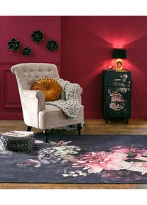 Samettityylinen koristetyyny, v&auml;rit&ouml;n, tyyny 40/40 cm, bonprix