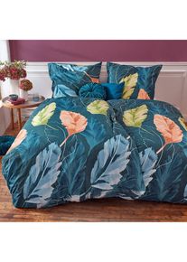 Samettityylinen koristetyyny, sininen, tyyny 40/40 cm, bonprix