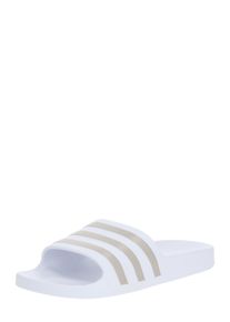 adidas Performance Sapato de praia/banho 'Adilette Aqua' em branco Tamanho 5 Estampado com logo