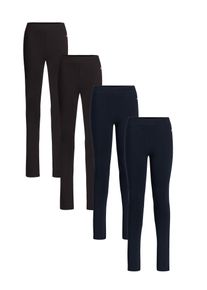 WE Fashion Leggings em azul, cinzento Tamanho 110/116 Simples