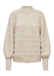 Only, Damer, Pullover 'Celina', Beige-meleret, Størrelse XS