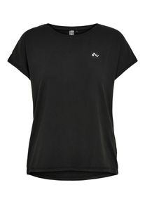 Only Play, Damer, Funktionsbluse 'Aubree', Sort / Hvid, St&oslash;rrelse XL