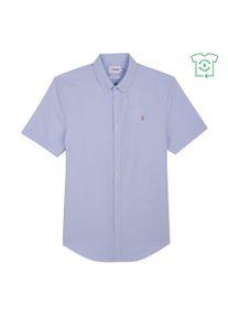 Farah, Mænd, Skjorte 'Brewer', Lyseblå / Orange, Størrelse XXL