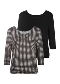 Vivance, Damer, Shirts, Sort / Hvid, Størrelse XS/S