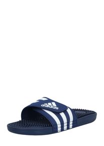 adidas Sportswear Sapato aberto 'Adissage' em azul Tamanho 9 Estampado com logo