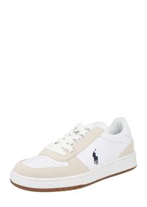 Polo Ralph Lauren, Mænd, Sneaker low, Beige / Navy / Hvid, Størrelse 4