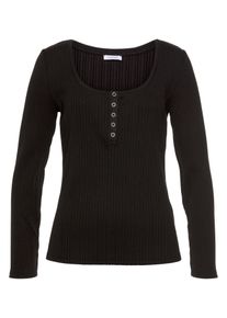 Lascana, Damer, Shirts, Sort, Størrelse XS/S