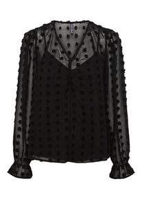 Pieces, Damer, Bluse 'Symma', Sort, Størrelse XS