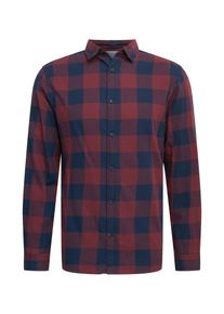 Jack & Jones JACK & JONES, Mænd, Skjorte, Mørkeblå / Vinrød, Størrelse XS