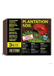 EXO TERRA Plantation Soil Brick 8.8L 8QT (3-Pack 26.4L)