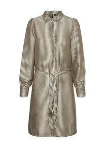 Véro Moda VERO MODA Košeľové šaty Ženy svetlobéžová / tmavobéžová / čierna 40