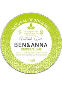 BEN&ANNA Deodorant cream Natural Creme Persian Lime Unisex 45 g