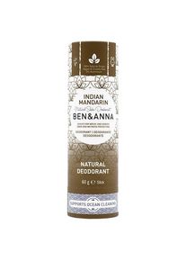 BEN&ANNA Deodorant PaperStick Natural Stick Indian Mandarine Unisex 60 g