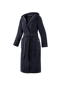 JOOP! Dames Badjas met capuchon blauw Badjassen