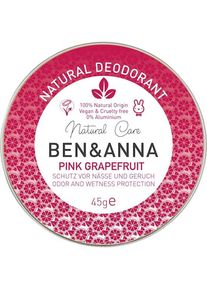BEN&ANNA Deodorant cream Natural Creme Pink Grapefruit Unisex 45 g