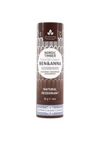 BEN&ANNA Deodorant PaperStick Natural Stick Nordic Timber Unisex 60 g