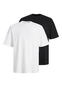 Jack & Jones JACK & JONES T-Shirt 'JJEBRADLEY' Herren dunkelblau / weiß Größe L