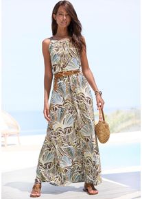 Lascana Maxikleid, leichtes Sommerkleid mit Alloverprint, fließendes Strandkleid