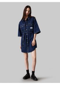 Calvin Klein Jeans Jeanskleid »UTILITY BELTED SHIRT DRESS«, mit Logopatch