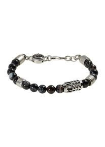 Diesel Heren Armband zwart / zilver One Size