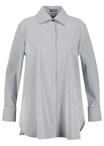 SAMOON Dames Blouse duifblauw / wit M