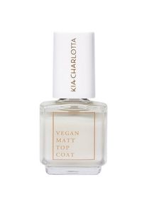 KIA CHARLOTTA Nagels Vegan Matt Top Coat Transparent Nagellak Dames 11 ml