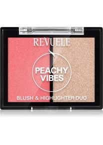 Revuele Blush & Highlighter Duo blush e illuminante colore Peachy Vibes 8 g