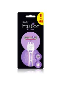 Wilkinson Sword Intuition Flow Hybrid rasoio per depilazione femminile + testina di ricambio 1 pz