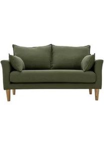 Miliboo Skandinavisches 2-Sitzer-Sofa Khaki KATE