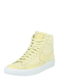 Nike Sportswear Dames Sneakers hoog 'BLAZER MID PRM MF' lichtgeel 35.5