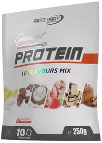Best Body Nutrition Gourmet Premium Pro Protein, 10 x 25 g Beutel, Gemischt