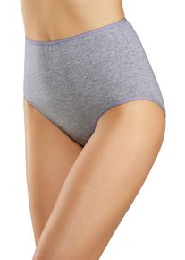 Petite Fleur Dames Tailleslip in grijs gemêleerd, wit ,maat 32/34, Witt, 95% Katoen, 5% Elastan