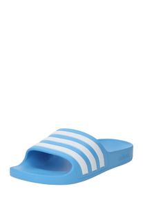 adidas Sportswear Sapato de praia/banho 'Adilette Aqua' em azul Tamanho 10k Estampado com logo