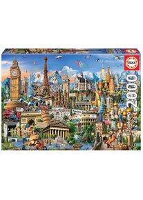 Educa - Puzzle 2000 - Europe Landmarks (017697)