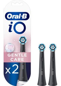 Oral-B - iO Gentle Care Mustat Vaihtoharjat 2 Kpl