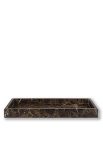 METTE DITMER - MARBLE deco tray - Brown