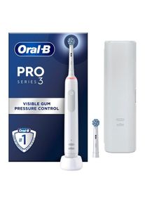 Oral-B - Pro3 Valkoinen Sähköhammasharja + Extra Sensi Harjaspää + TC