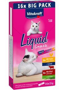 Vitakraft - Liquid Snack Multipack with chicken and beef for cats 16x15gr - (58554)