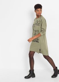 bonprix Mujer Vestido tipo sudadera verde 32/34