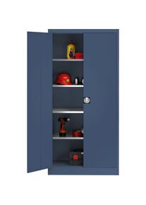 Mauser Magazijnkast, h x b x d = 1950 x 950 x 420 mm, blauw, vanaf 3 st.