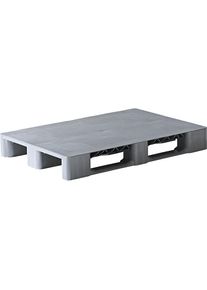 ratioform Palet de plástico con listones de deslizamiento, L x A 1200 x 800 mm, gris