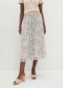 Midipituinen harsohame, beige, 48/50, bonprix