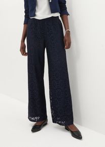 bonprix Femei Pantaloni marlene, albastru, 40