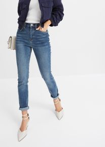 bonprix Slim-Fit-Jeans High Waist, blau, Gr.40, Modische Skinny Jeans in High-Waist-Form, 99% Baumwolle