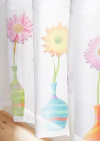 Salusiini kukkamaljakkoprintill&auml;, valkoinen, K/L: 30/90 cm, bonprix